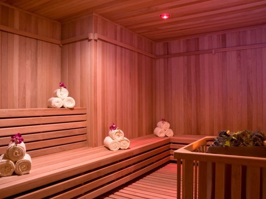 Sauna en Coral Beach Gem Spa en Grand Fiesta Americana