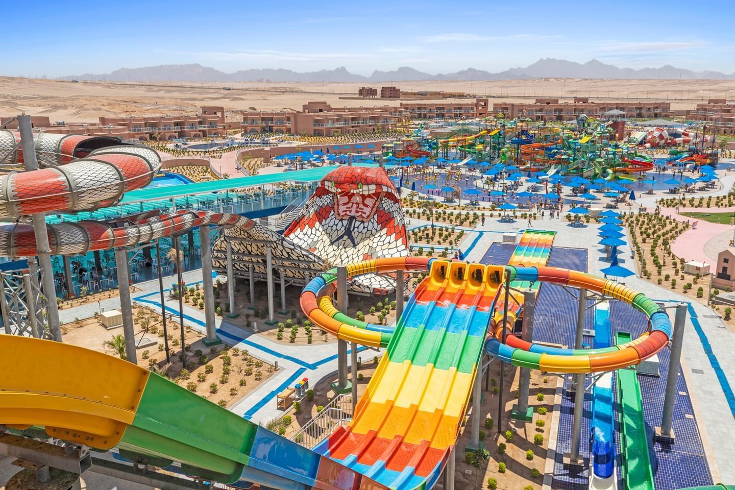 Aqua Park at Pickalbatros Water Valley Resort in Neverland, Hurghada