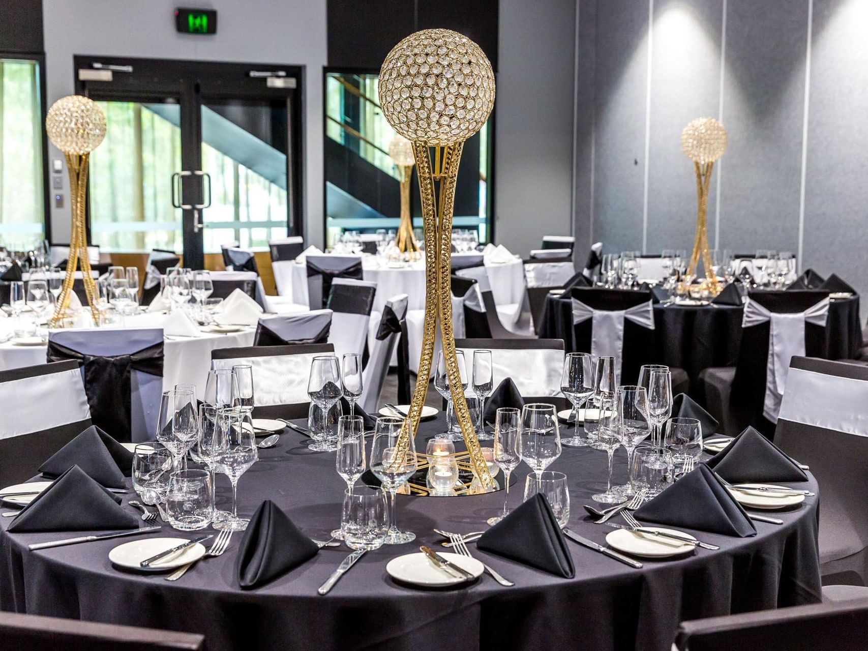 Banquet set-up, Chancellor Ballroom, Grand Chancellor Brisbane