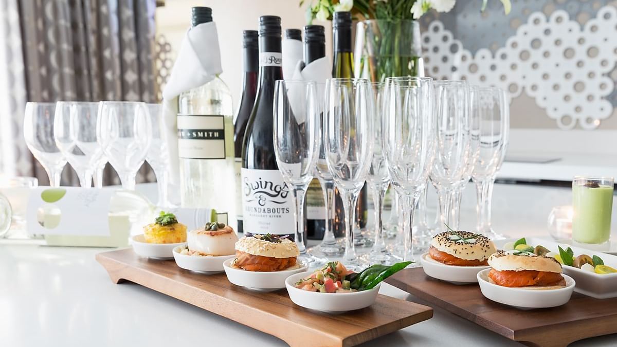 Food served executive lounge at Pullman albert park