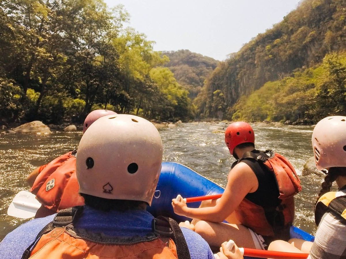 Water rafting at Jalcomulco river near Fiesta Americana Hotels
