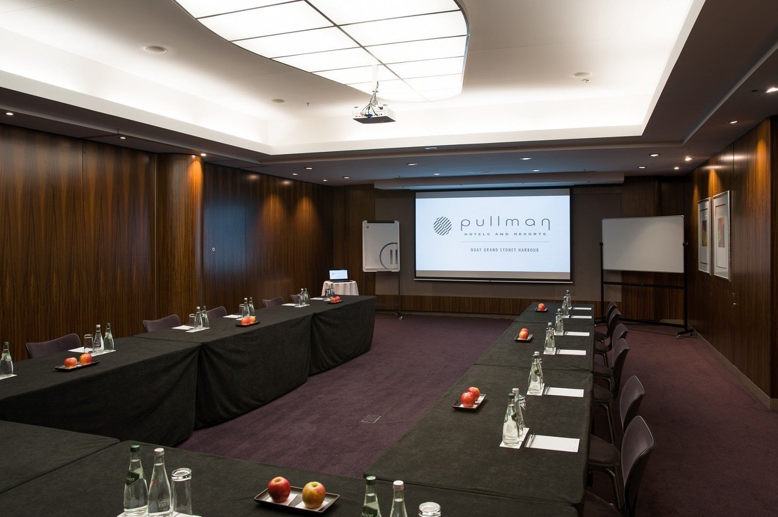 U-shaped table in Macquarie Rooms at Pullman Quay Grand Sydney