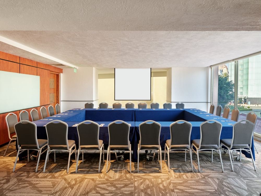 Conference setup in Puebla room at FA Condesa Cancún