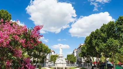 Vue panoramique sur le quartier des Brotteaux, près de Warwick Reine Astrid - Lyon