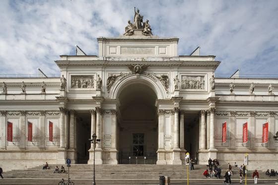 Exterior view of Fondazione La Quadriennale Di Roma near Bettoja Hotels Group