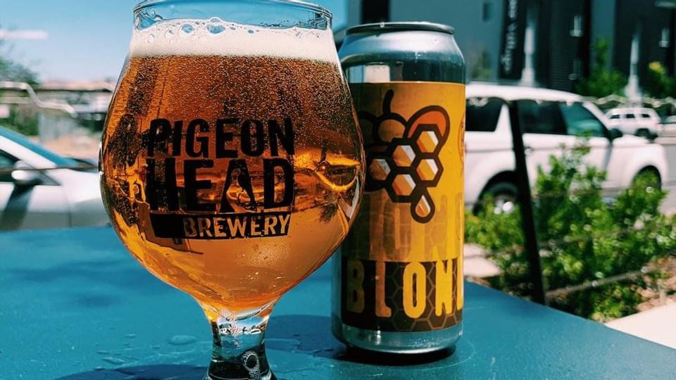 Beer glass of Pigeon Head Brewery near Legacy Vacation Resorts