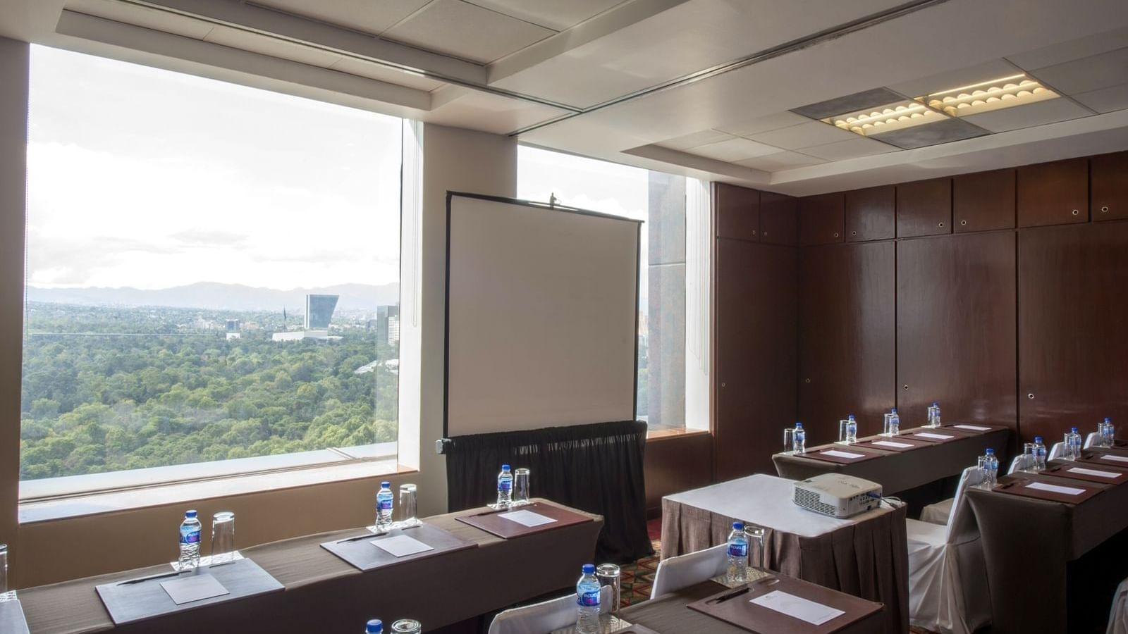 Meeting room with classroom set-up at Grand Fiesta Americana