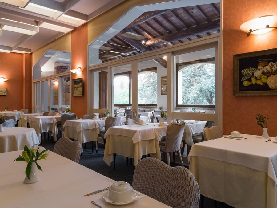 Interior of an elegant Dining area at Villa Borghese