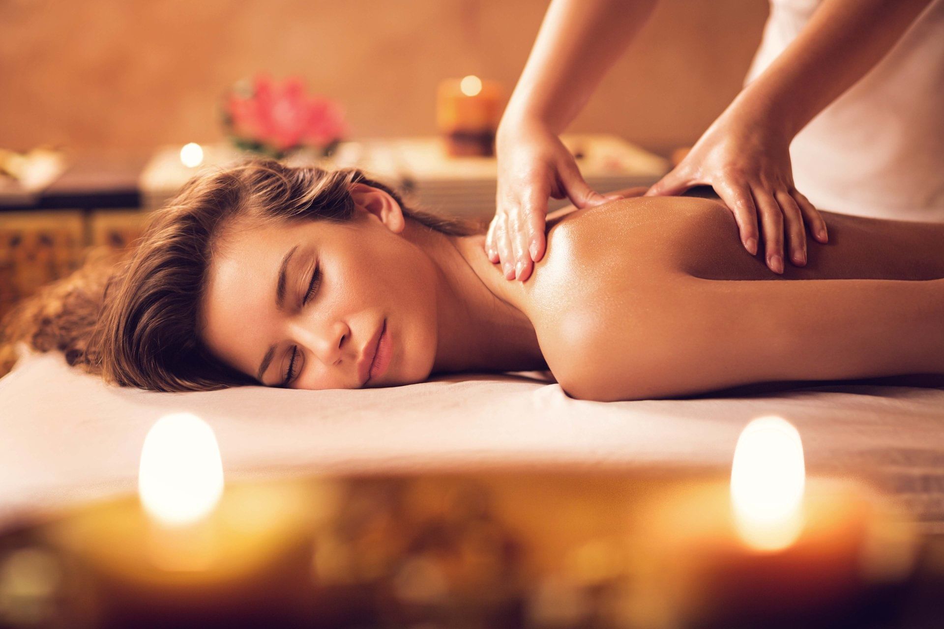 Lady getting a massage at Pullman Port Douglas sea temple resort and spa 