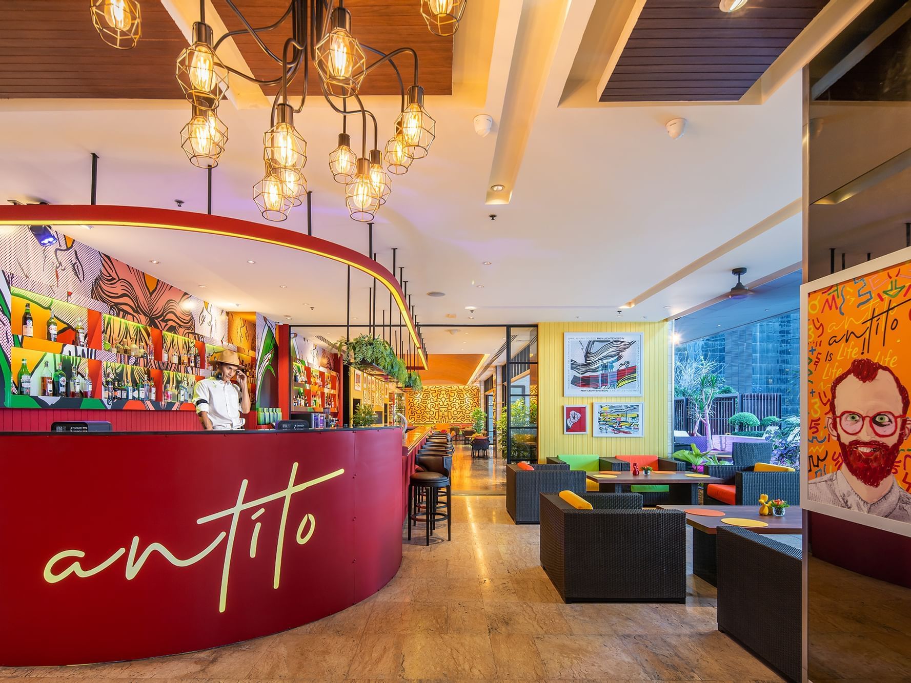 Interior of Antito restaurant at Eastin Hotels