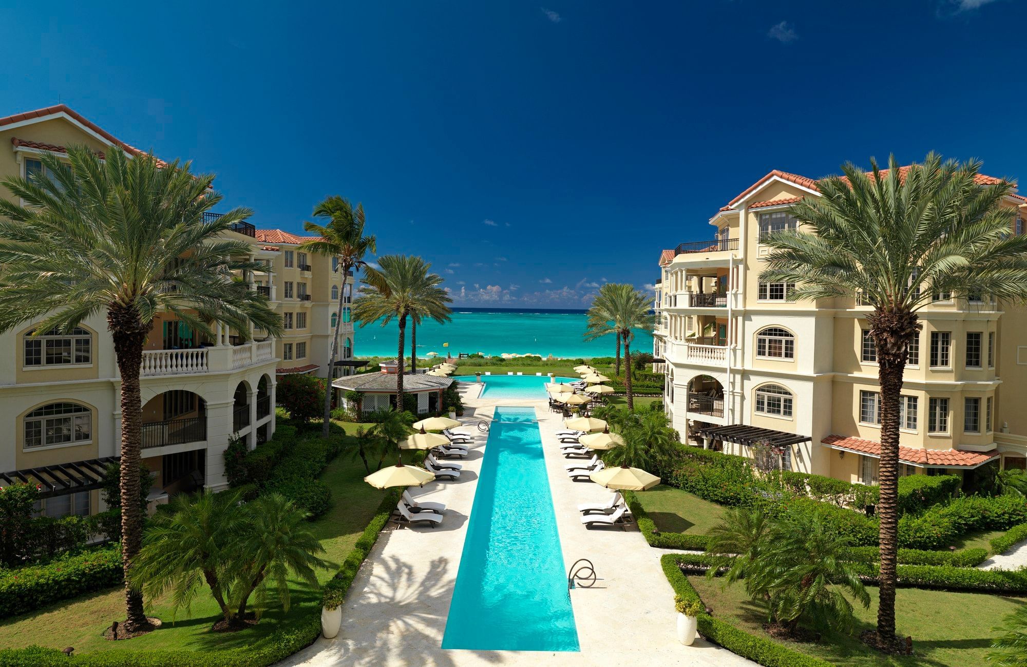 Attractive exterior view of The Somerset On Grace Bay