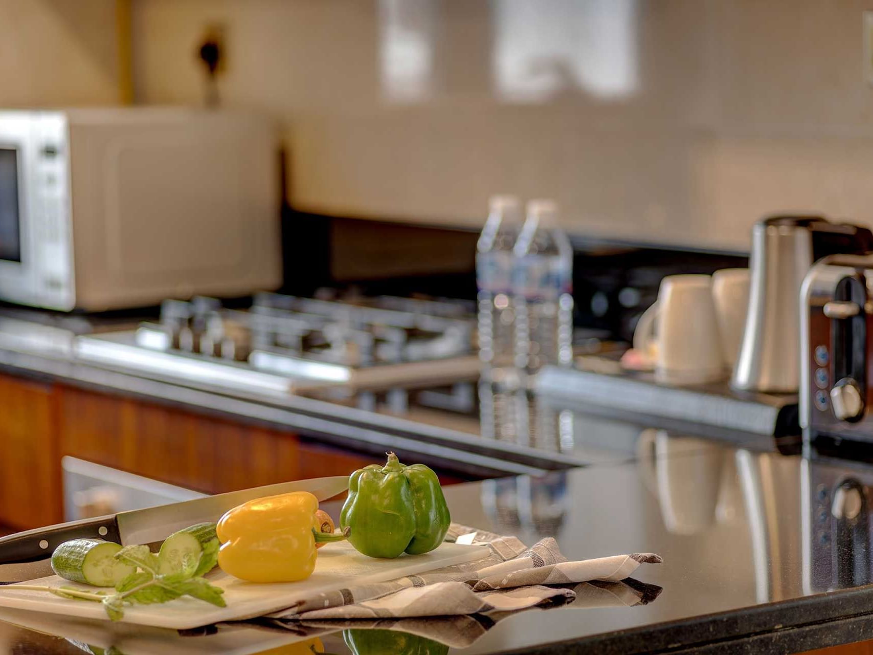 مطبخ في سها بارك للشقق الفندقية