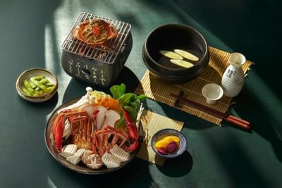 Nabemono & grilled dishes served at Hanoi Daewoo Hotel