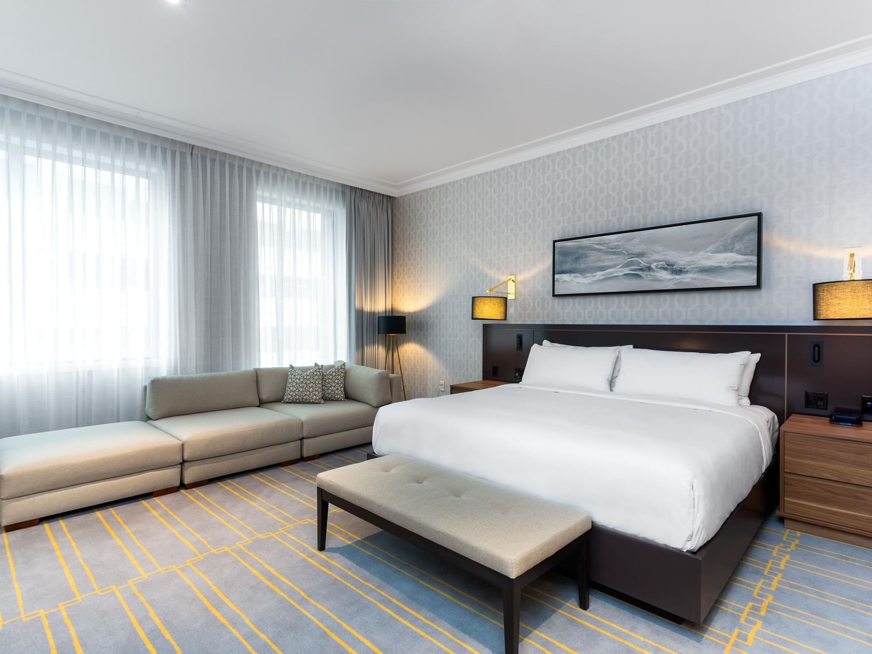 Interior of the Classic Room at King Blue Hotel Toronto