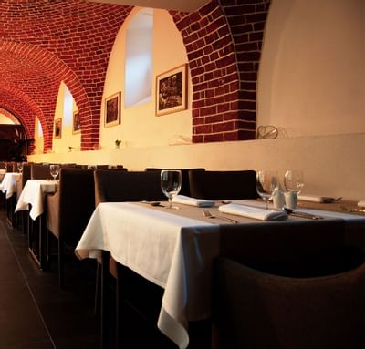 Mennicza Fusion Dining area at The Granary La Suite Hotel