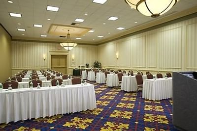 Classroom set-up at Colonial Room at Boxboro Regency Hotel