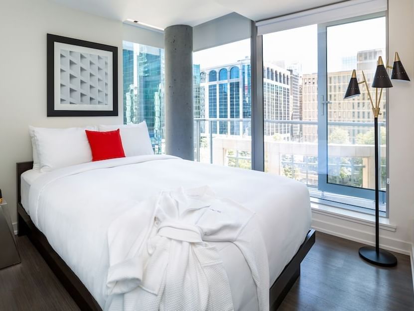 Bedroom with a city view in Two Bedroom at ReStays Ottawa