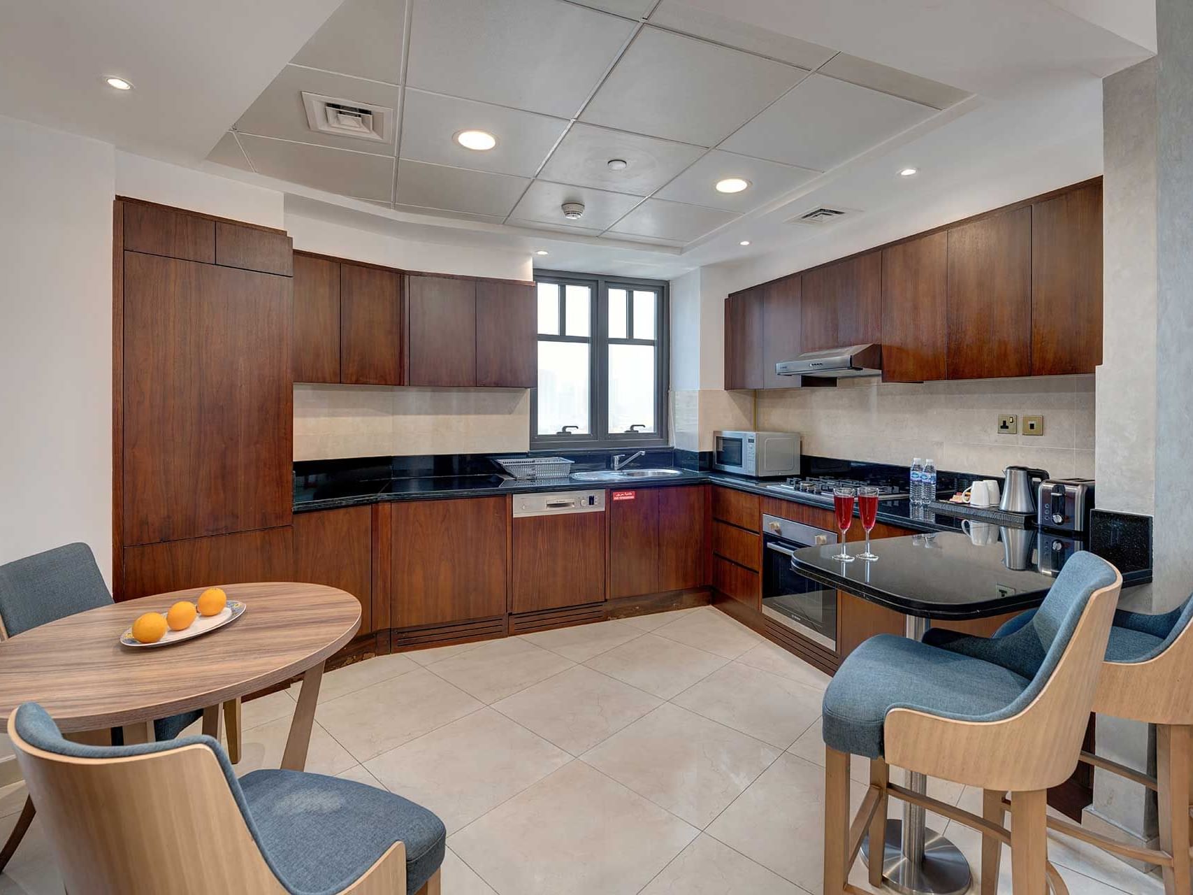مطبخ في سها بارك للشقق الفندقية