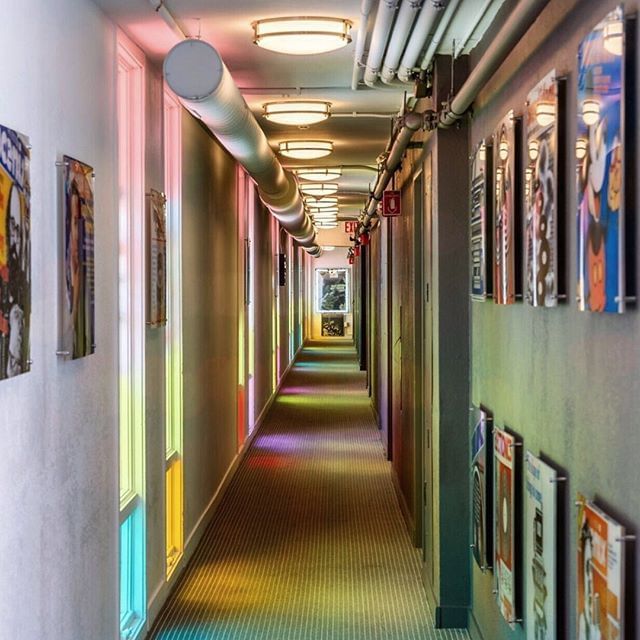 Interior of Amplified Room Hallway at Backstage at the Verb