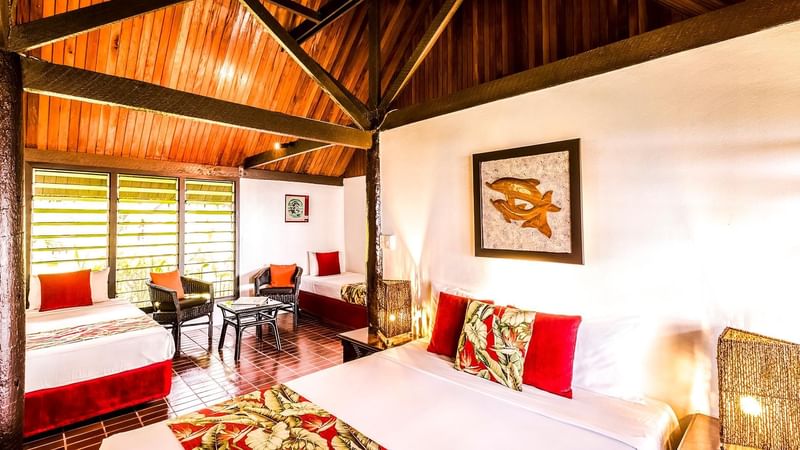 Interior of Garden View Villa Bedroom at Tambua Sands Resort