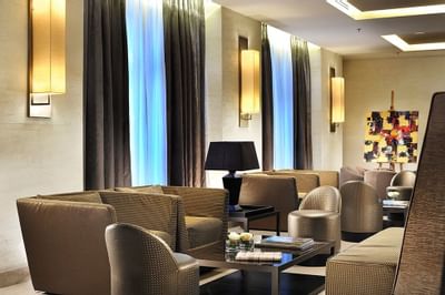 Interior of a spacious lounge area at Uptown Palace Milan