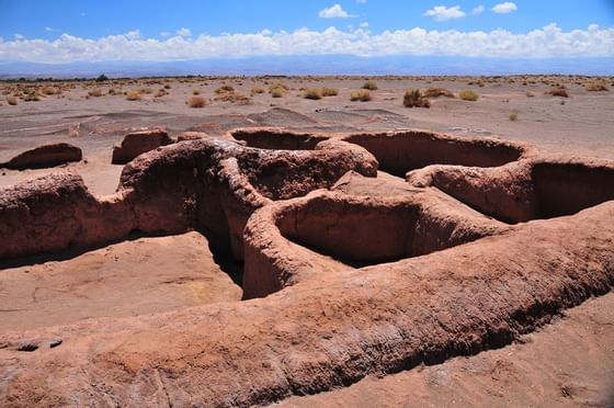 gorgeous view of Tulor Village near
 NOI Casa Atacama hotel