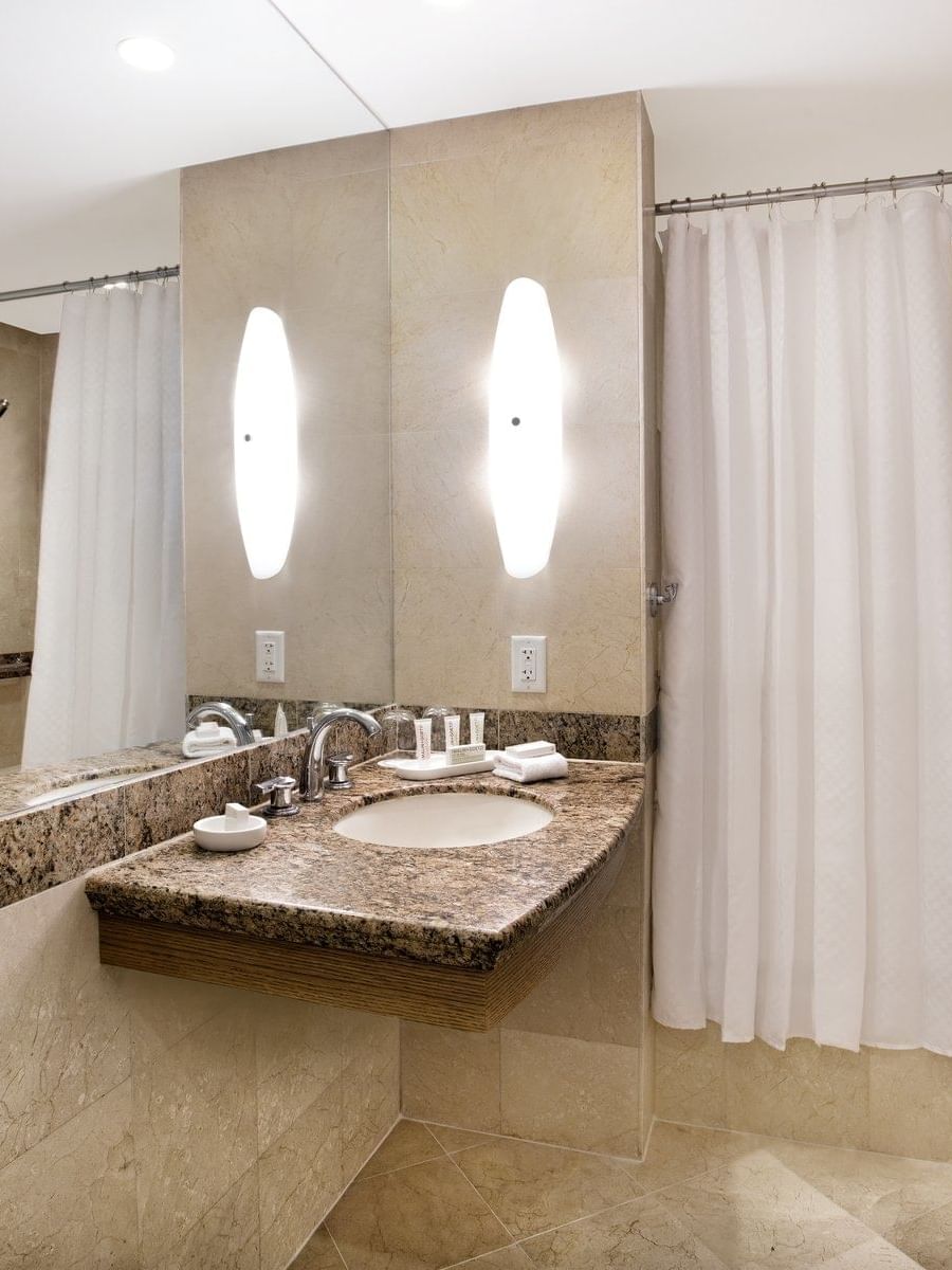 Bathroom Vanity of Oceanfront View suite at The Diplomat Resort