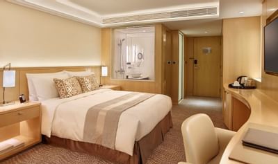 Interior of Standard room at White Swan hotel