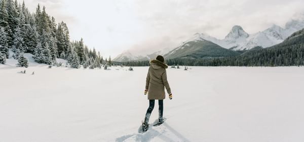 snowshoeing