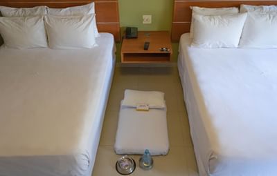 Double beds & pet bed in Executive room at Araiza Hotel Calafia