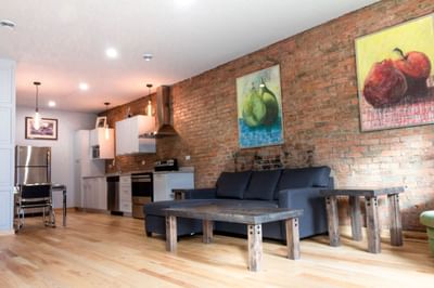 Bright & airy living area in Executive Residence at Retro Hotel