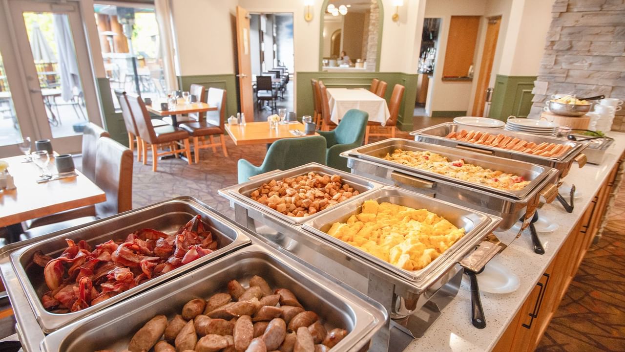 Hotel breakfast buffet