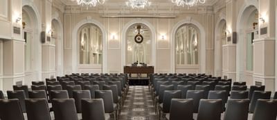 Chair setting of a Meeting room at Hilton Paris Opera Hotel