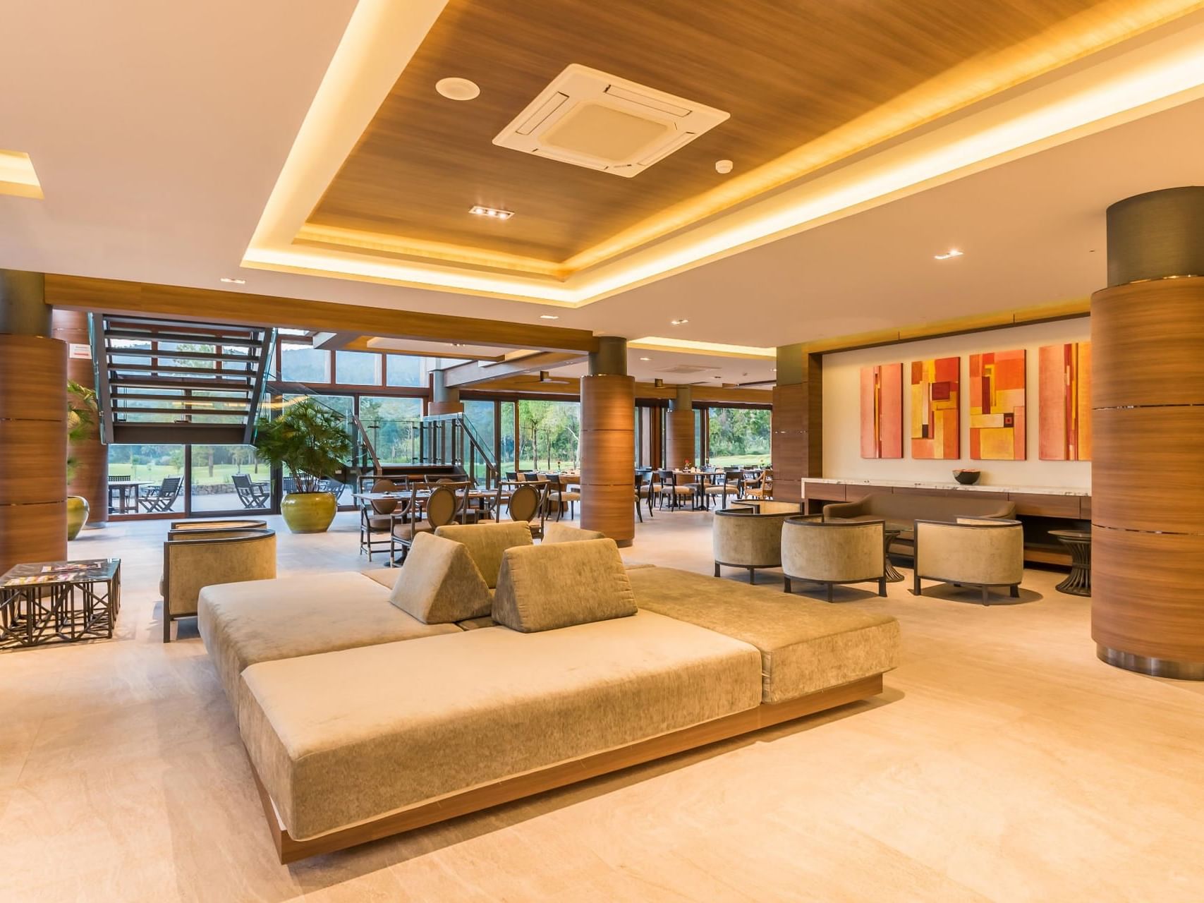 Interior of Club House at Chatrium Golf Resort Soi Dao