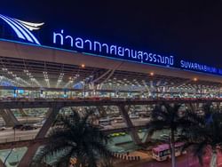 Exterior of Suvarnabhumi Airport near Maitria Mode Sukhumvit 15