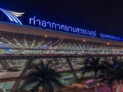 Exterior view of Suvarnabhumi Airport near Chatrium Hotel