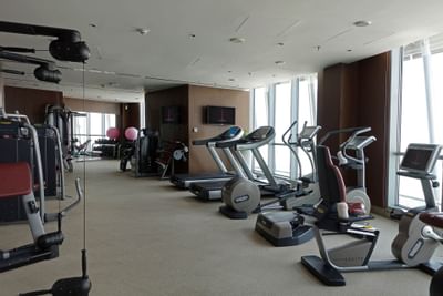 Gym at The Torch Doha Hotel in Qatar