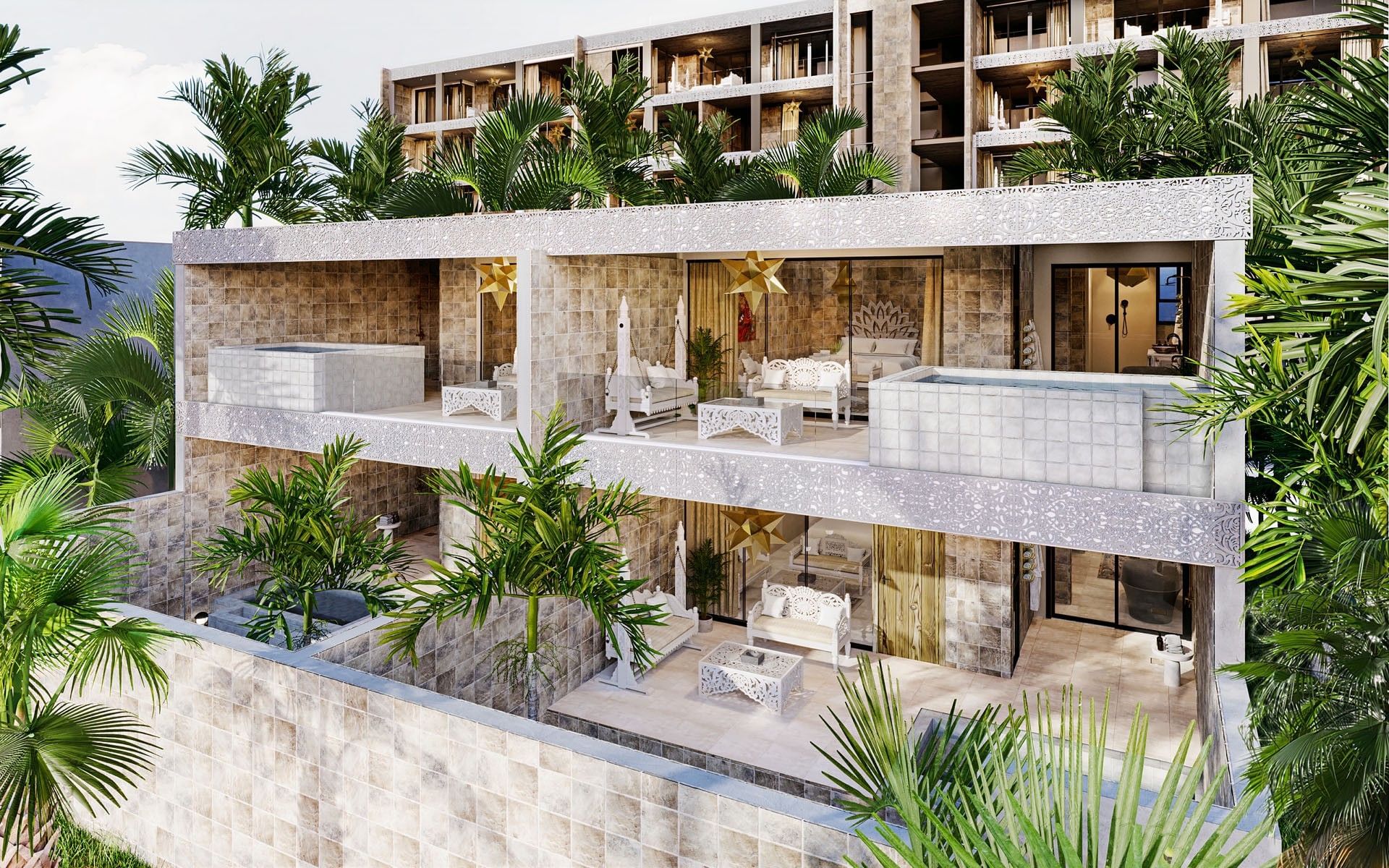 Panoramic Ocean Pool Suite and Private Garden Pool Suite at Shah Palace Zanzibar