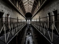 Interior of Old Melbourne Gaol near Brady Hotel Jones Lane