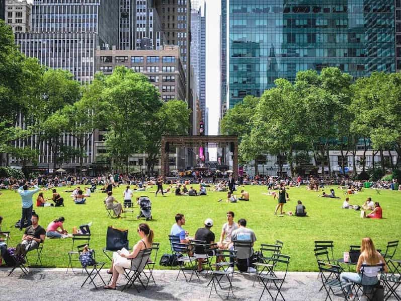 Gather Outside at Bryant Park this SUmmer