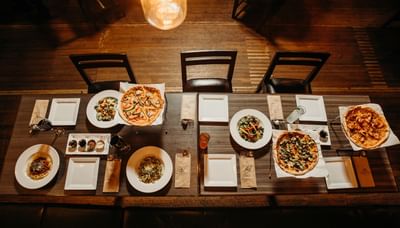 Dishes served in Italiano Cucina & Bar at Araiza Hotel Calafia