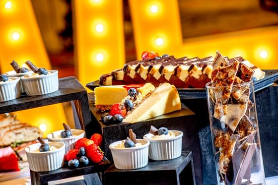 Desserts arranged in Manga Hall at Atlantica Hotel Halifax