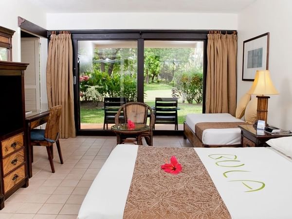 Interior of the Garden View Room at  The Naviti Resort
