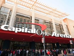 Exterior view of Capital One Arena near Harborside Hotel
