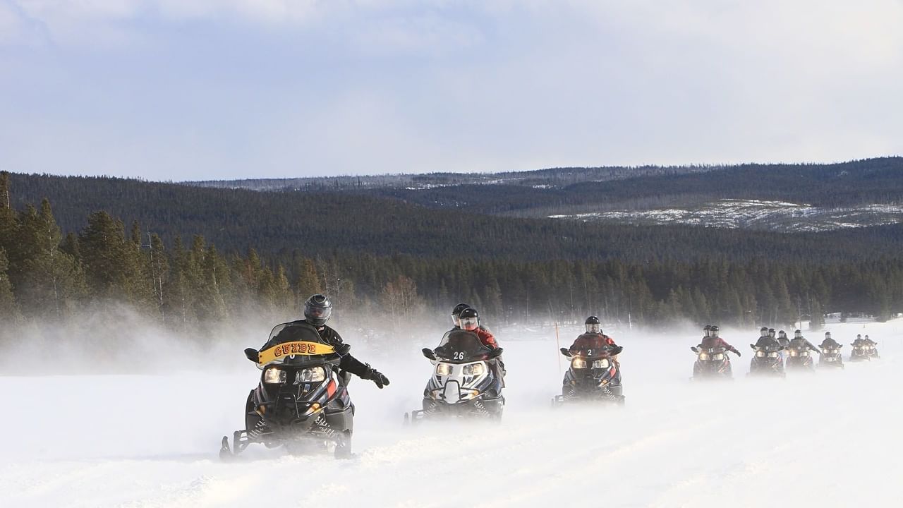 Snowmobiling