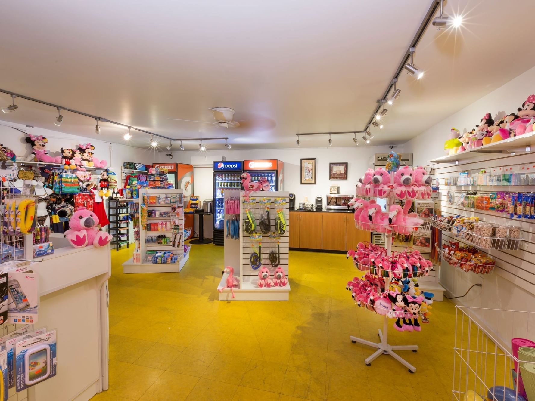 Interior of a toy shop near DOT Hotels