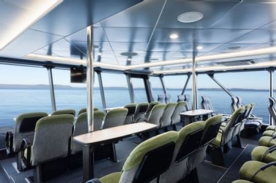 Interior of Spirit of the Wild ship at Gordon River Cruise