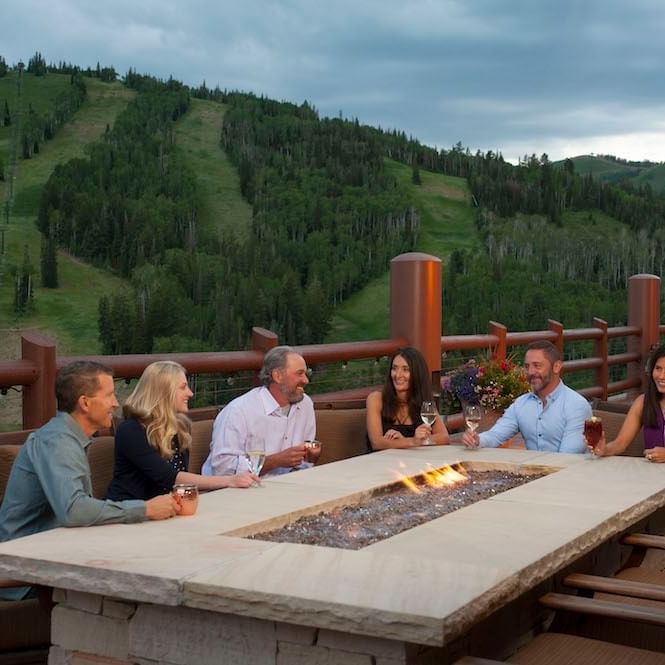 Friends by the fire