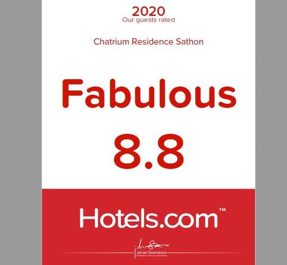 Guests Rates from Hotels.com of Chatrium Residence Sathon