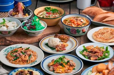 Variety of authentic dishes served at York Hotel Singapore